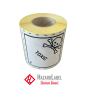 Preview: Hazard Label Class 6.1, 10x10 cm, Paperlabel, TOXIC